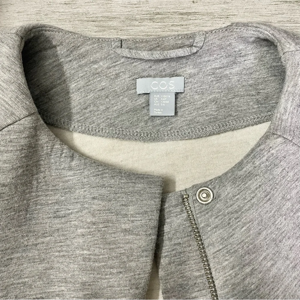 COS Kids Raglan Sleeve Zip Up Overcoat Jacket